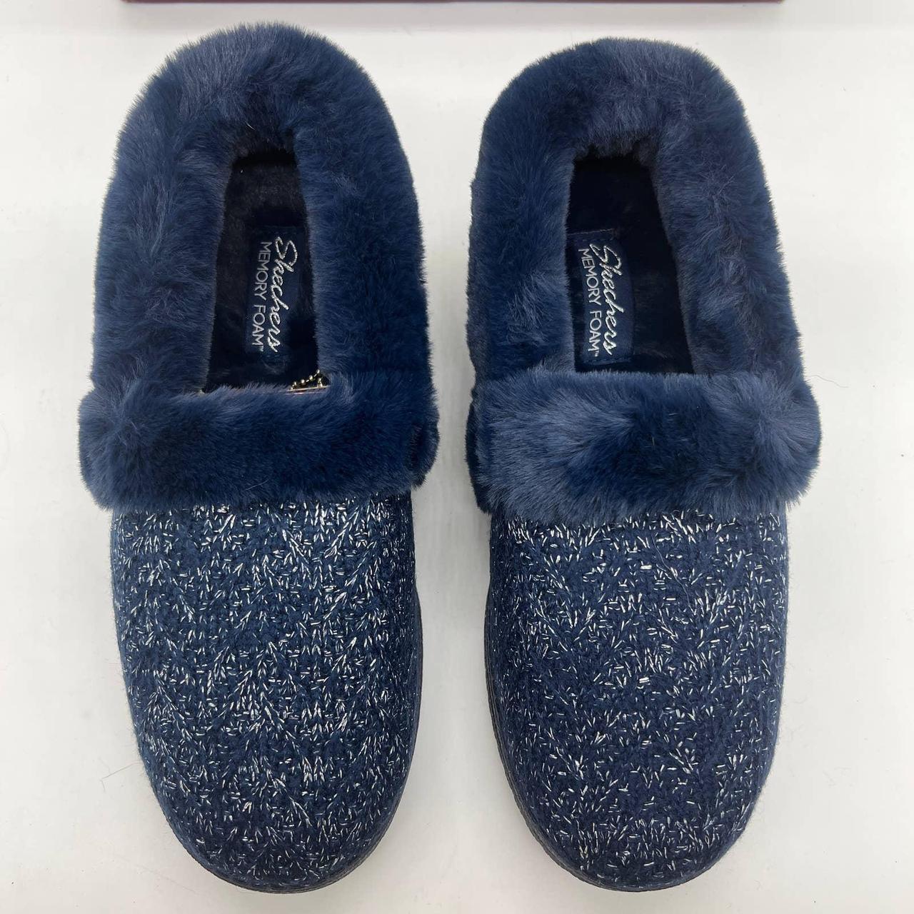 Skechers glitter 2024 knit slippers