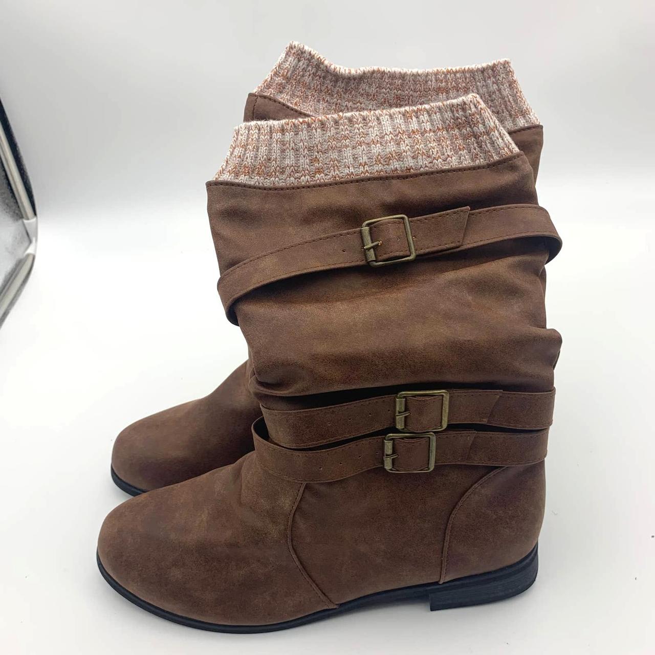 Sweater hot sale cuff boots