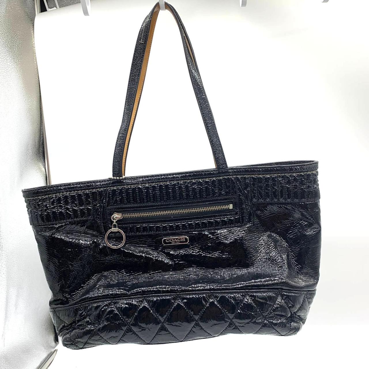 Coach black quilted discount purse