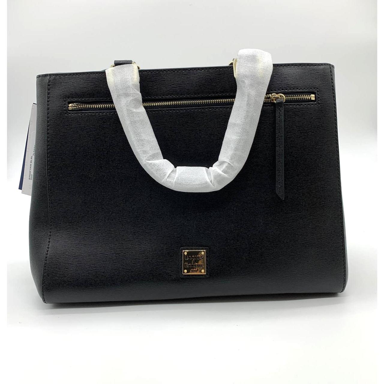 Dooney and bourke black leather online purse