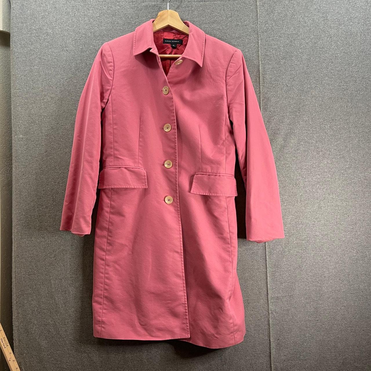 Banana republic pink coat hotsell