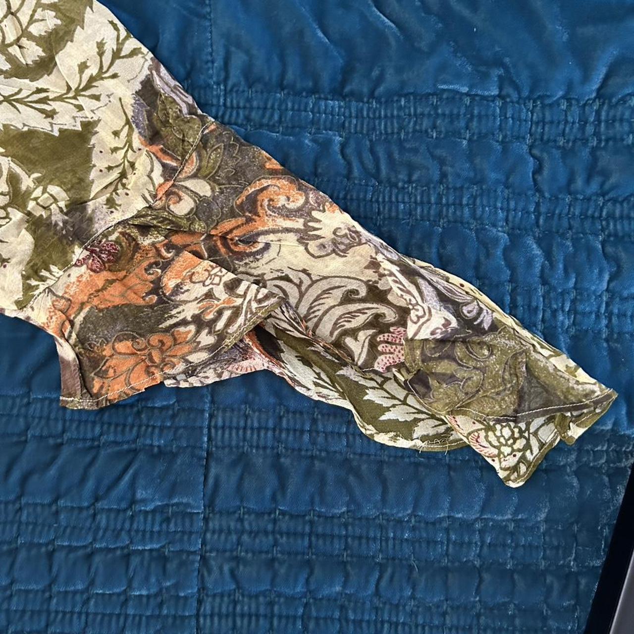 Women's Blouse - Multi - L – multi-color patchwor… - image 4