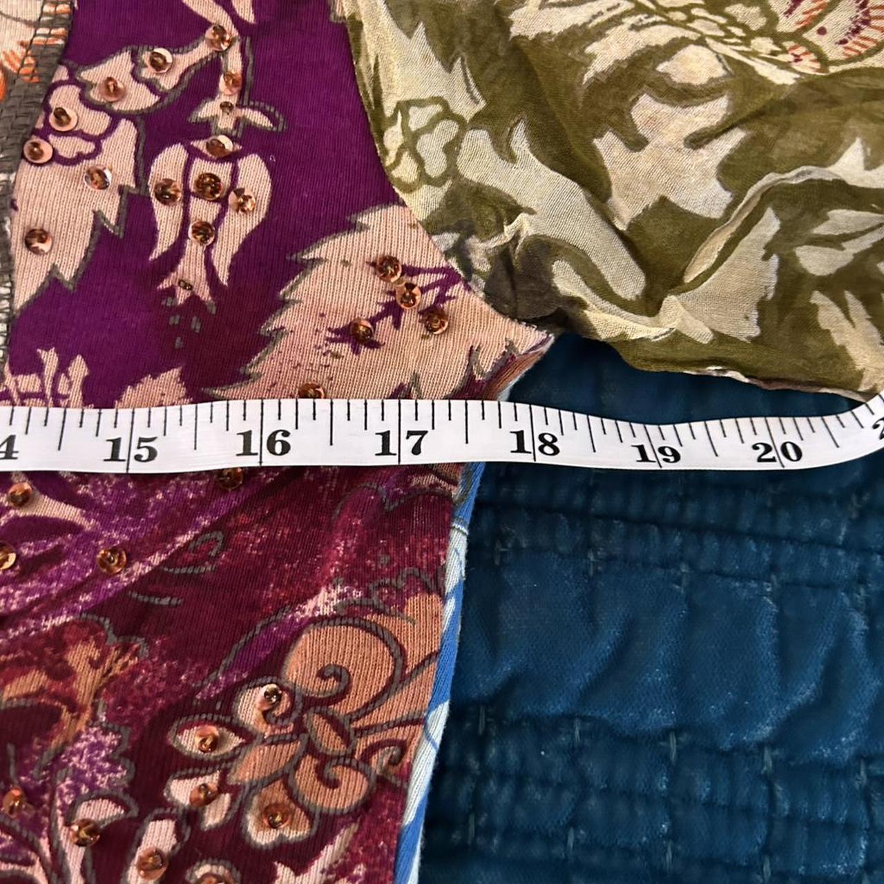 Women's Blouse - Multi - L – multi-color patchwor… - image 5