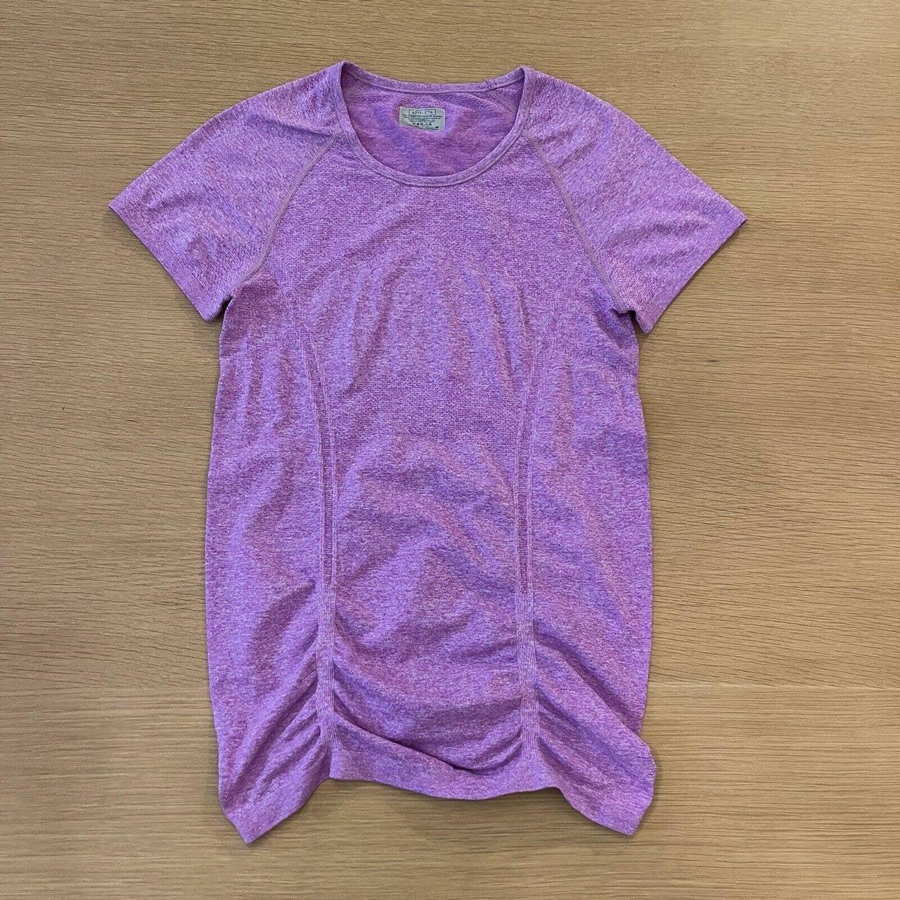 Women's Athleta Seamless TShirt Size M Purple... Depop