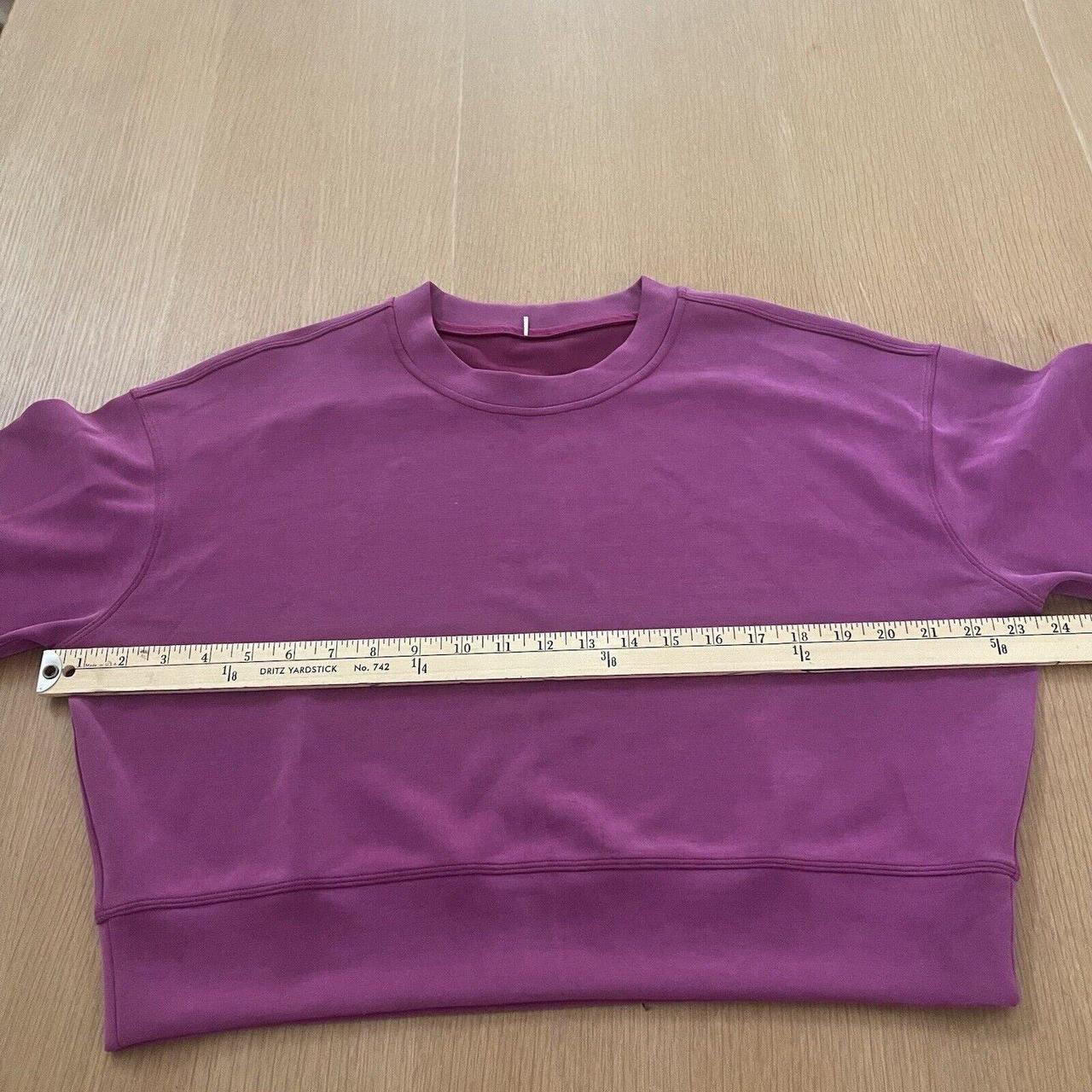 Size 12 light purple lululemon cropped sweatshirt, - Depop