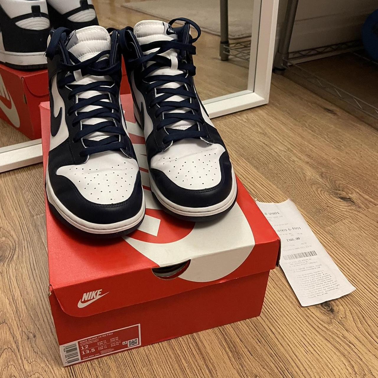 mens nike navy trainers