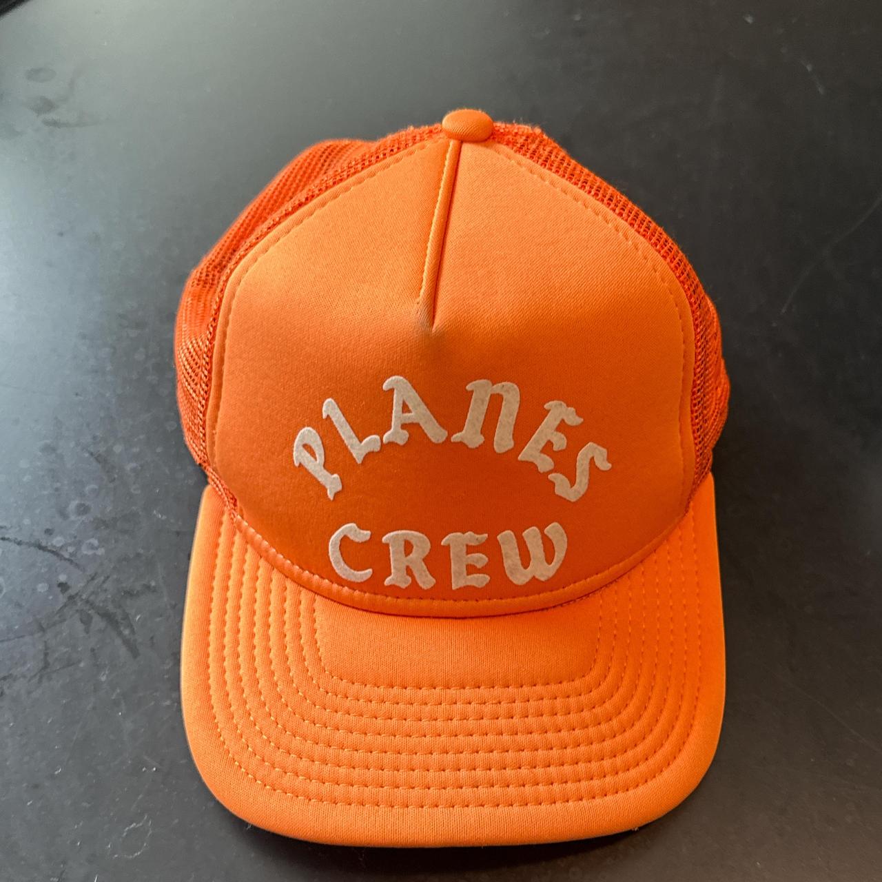 New Era Men's Hat - Orange – New Era Orange and white Planes Crew …