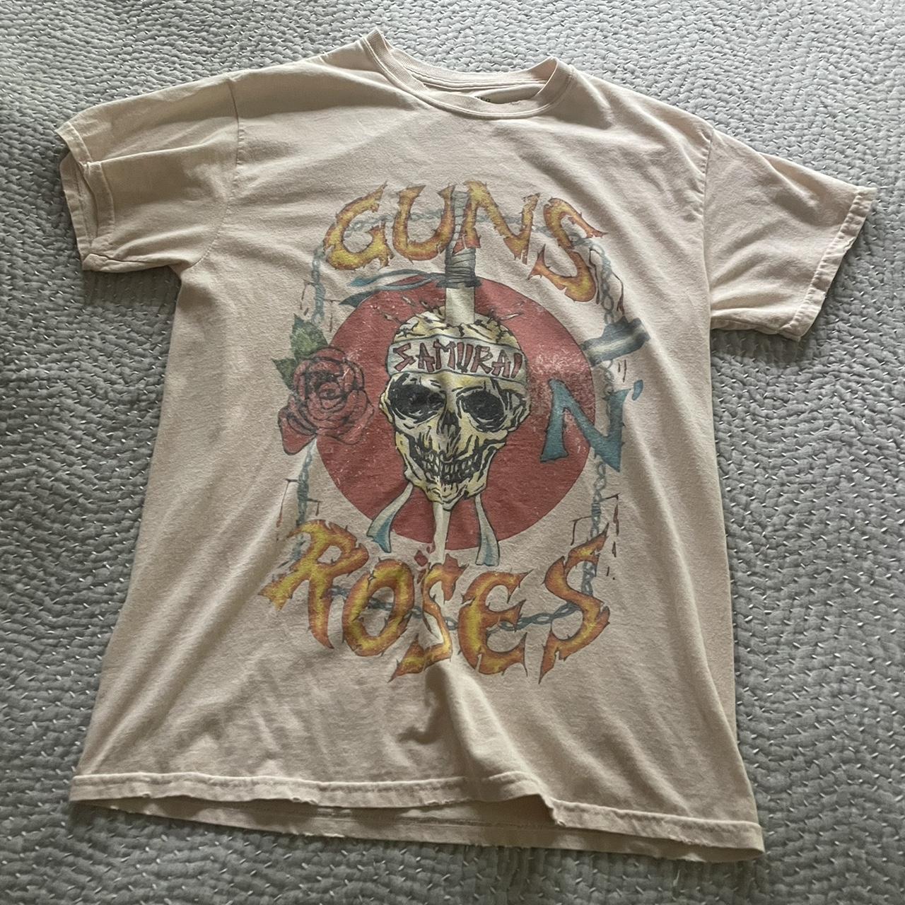 Gun’s n Roses samurai band tee. Fits S/M #bandtee... - Depop