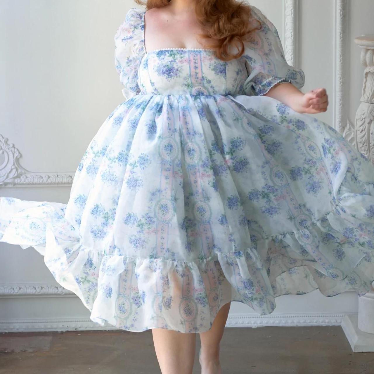 Selkie La Belle Etoile French puff dress. 2x plus... Depop