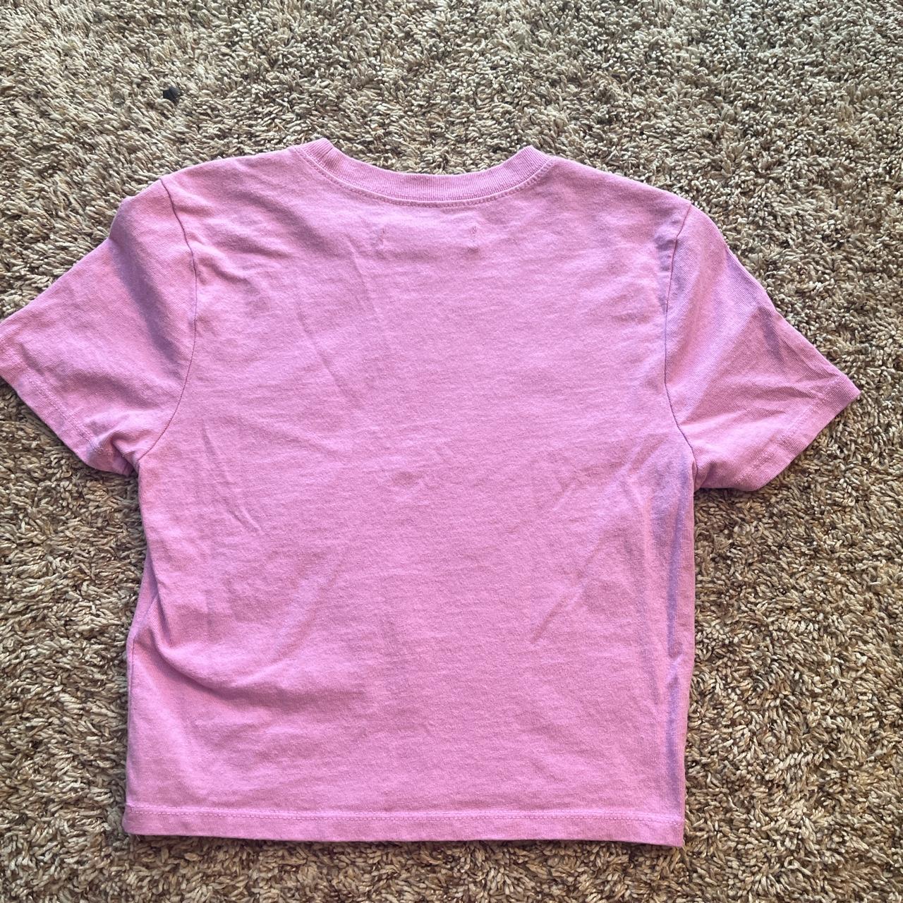 Pink “ Flirt” Baby Tee from Urban Outfitters Size:... - Depop