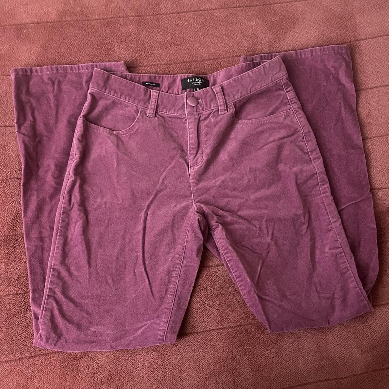 Talbots magenta purple jean velvet pants petite 4P Depop