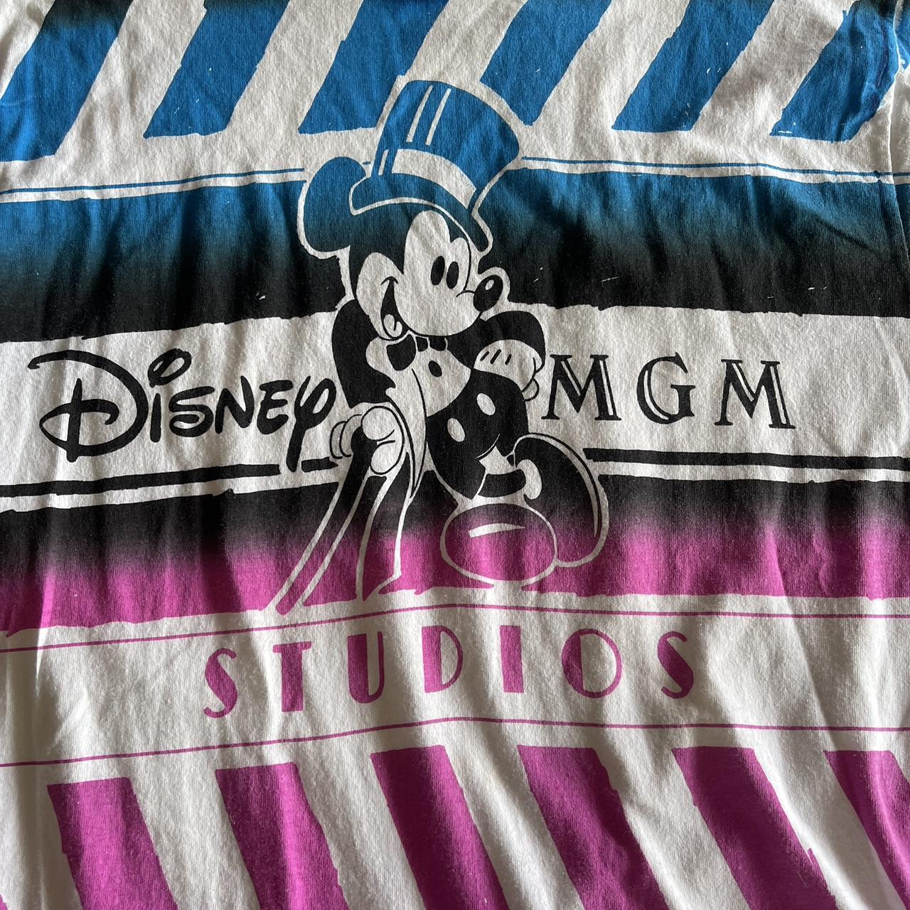 Vintage 80s disney MGM studios AOP TEE Size 2XL... - Depop