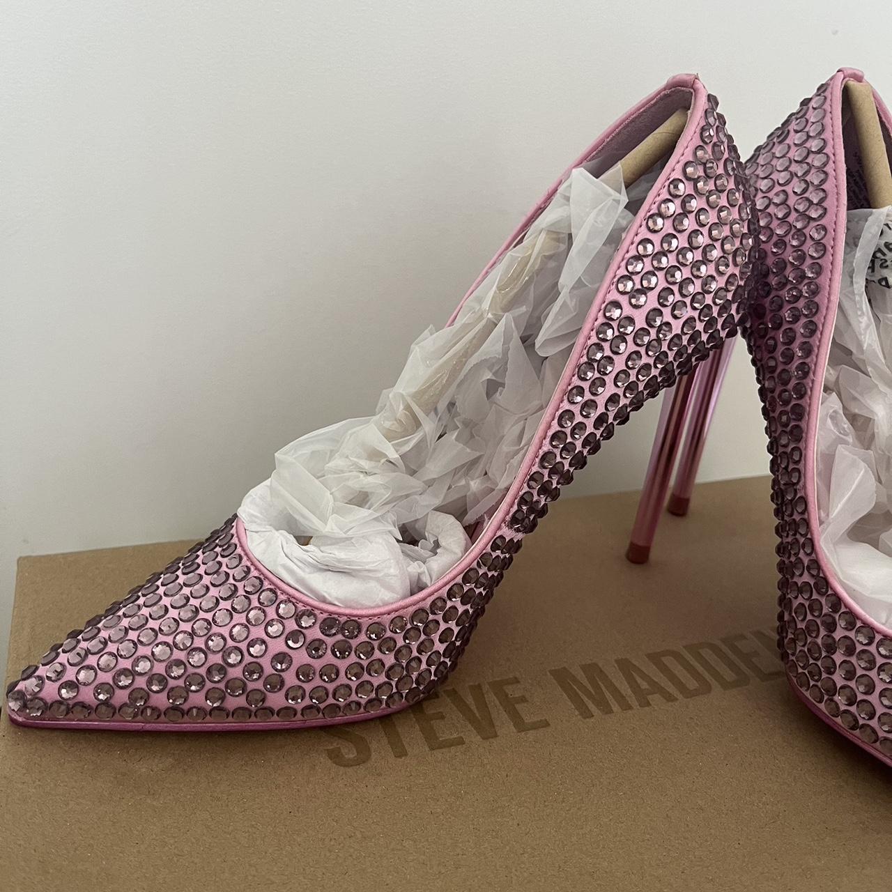 steve madden pink bow heels
