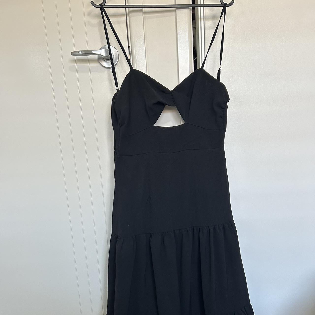 black dress size 6-8 never worn #blackdress - Depop