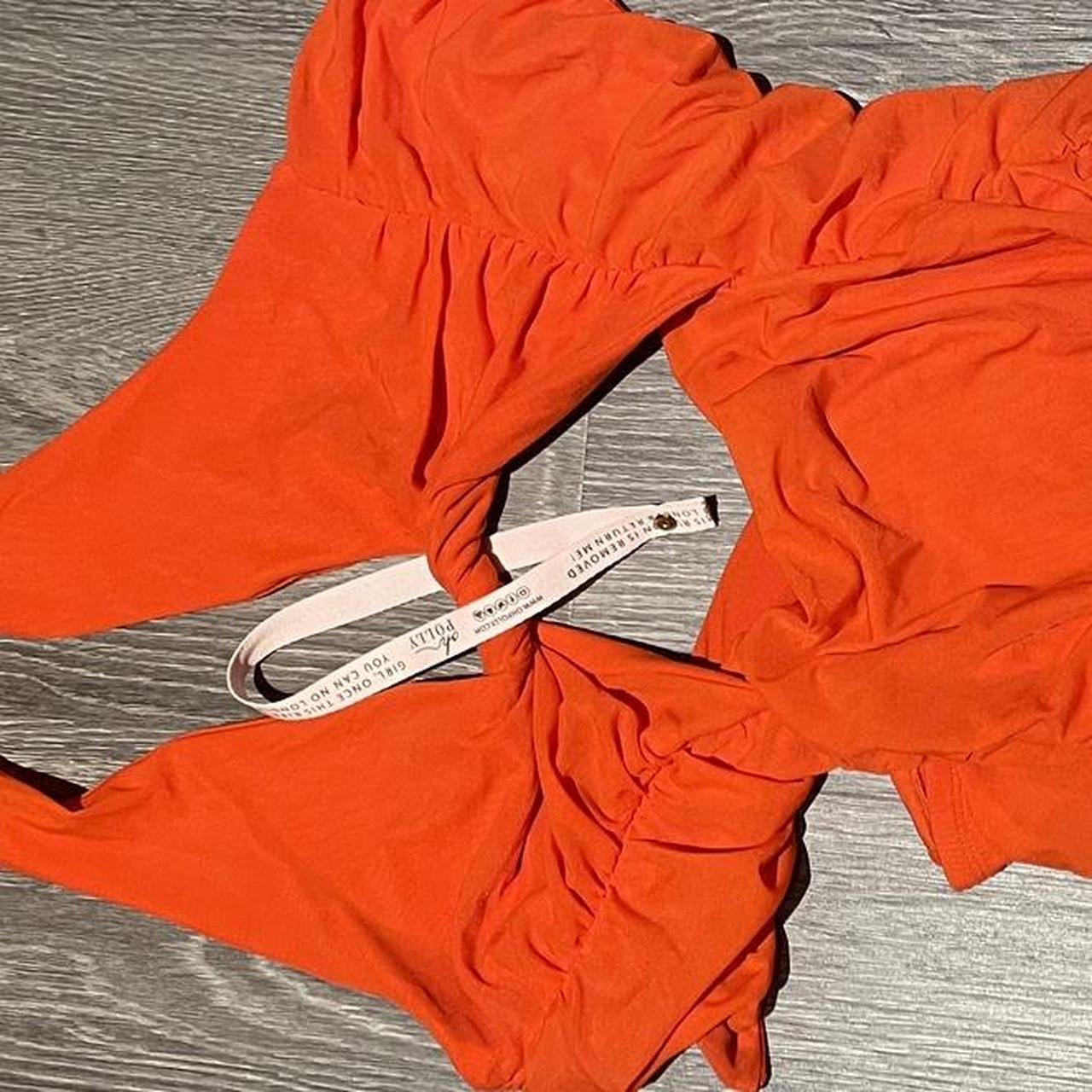 Oh Polly Women's Orange Dress Depop
