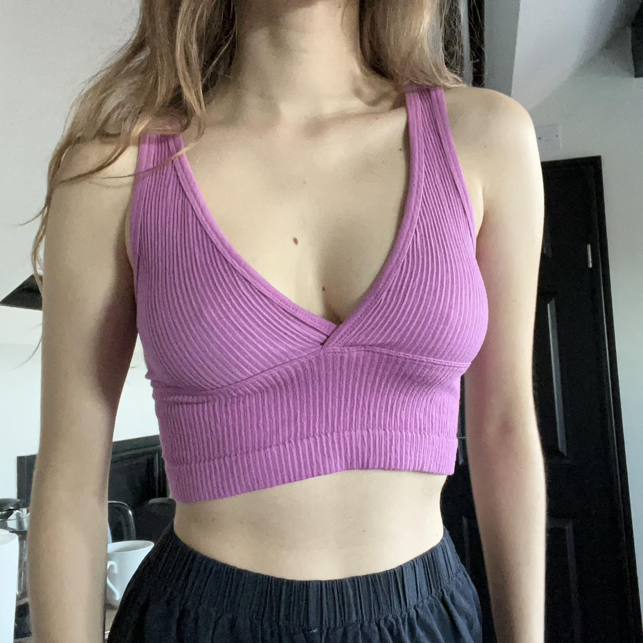 Urban Outfitters Womens Pink Crop Top Depop 9120