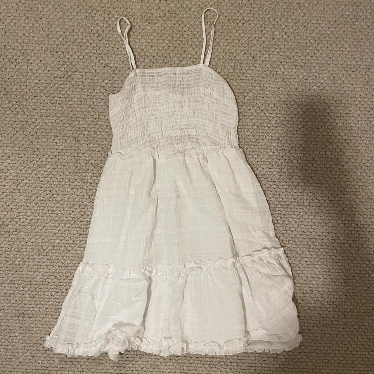 White Ally dress Size AUS 12, in great condition... - Depop