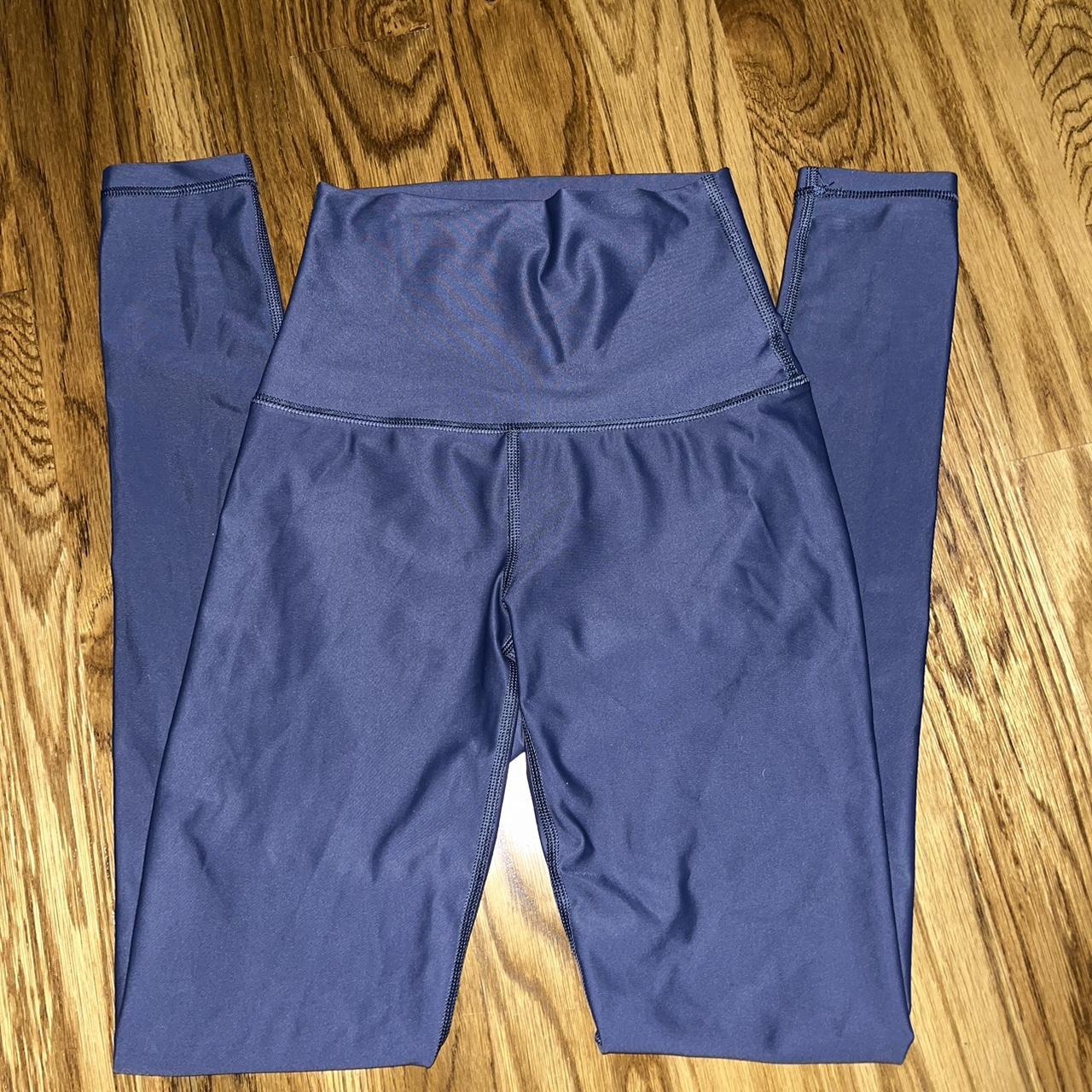 aerie shiny blue leggings never worn - Depop