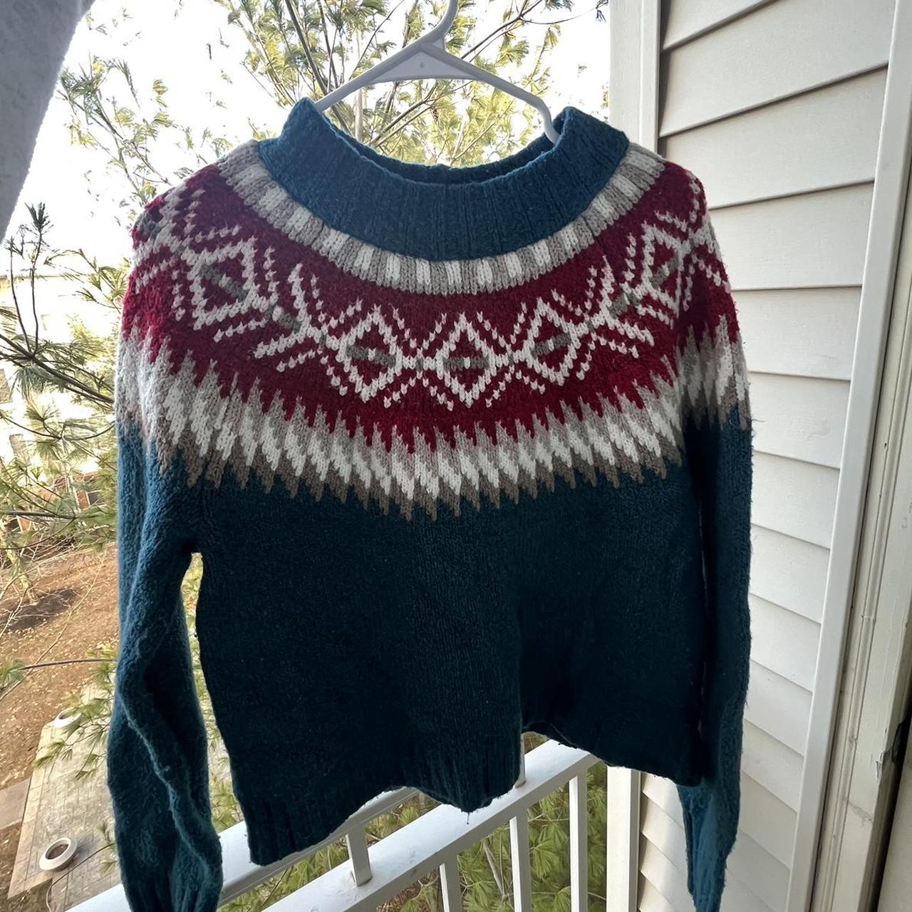 American Eagle Fairisle Sweater - Depop