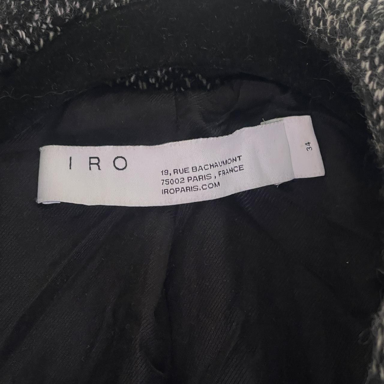 IRO Women's Grey and Black Coat (4)