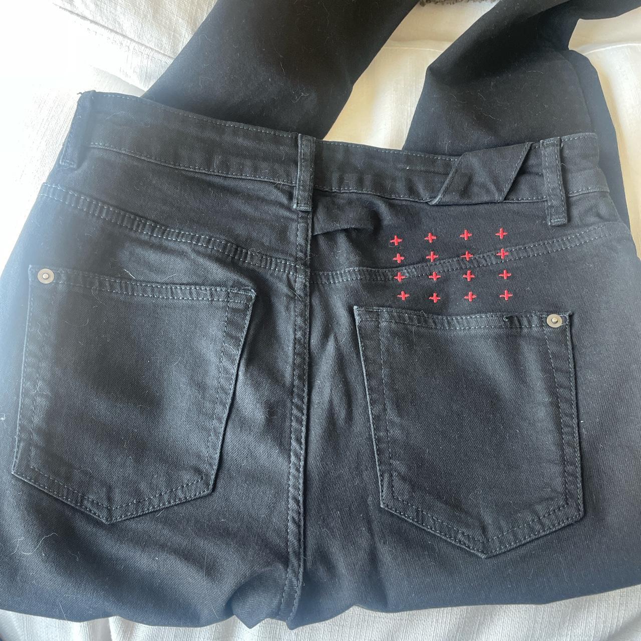 Ksubi Men's Black and Red Jeans (3)