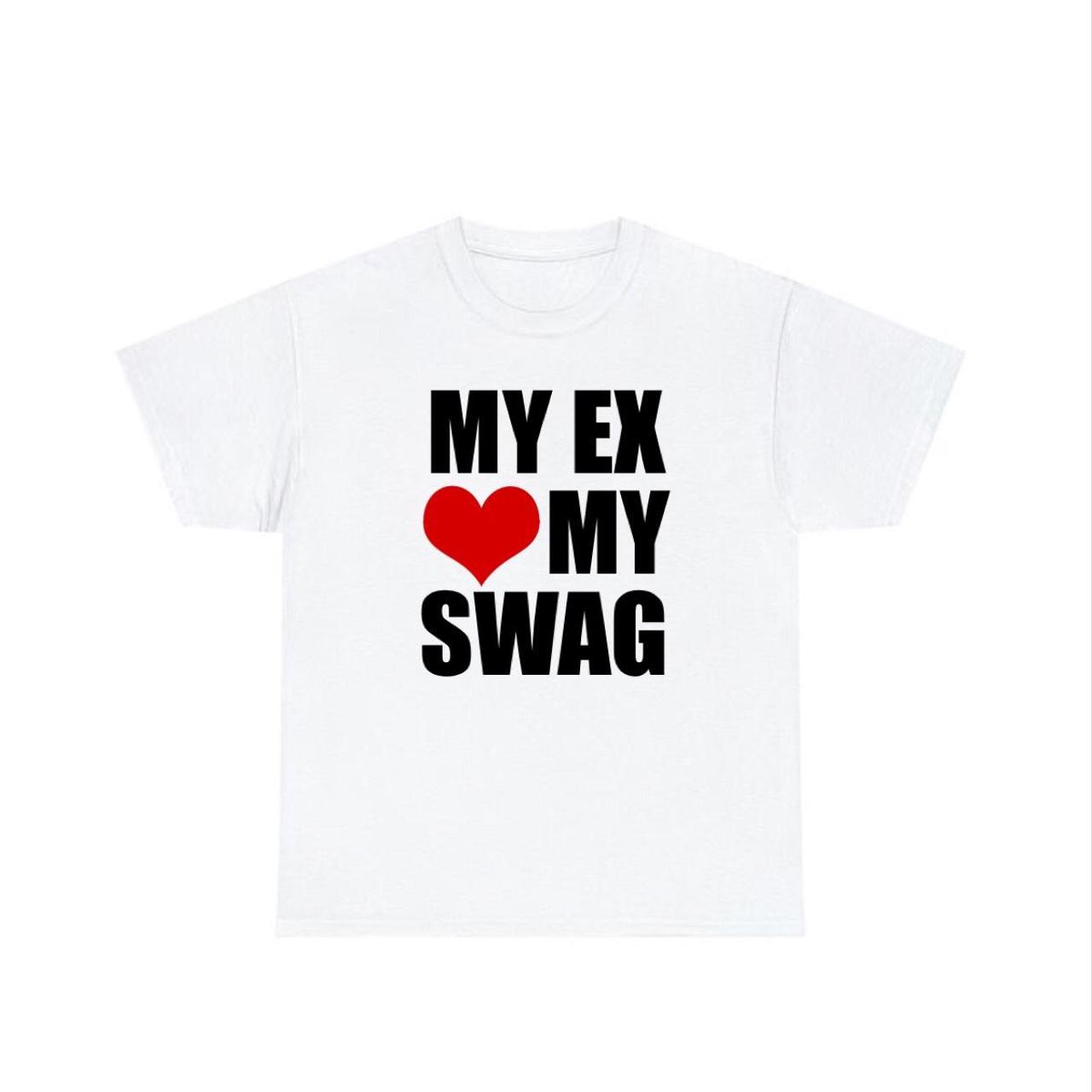 MY EX HEART MY SWAG🖤🎧 -unisex -true to size -100%... - Depop