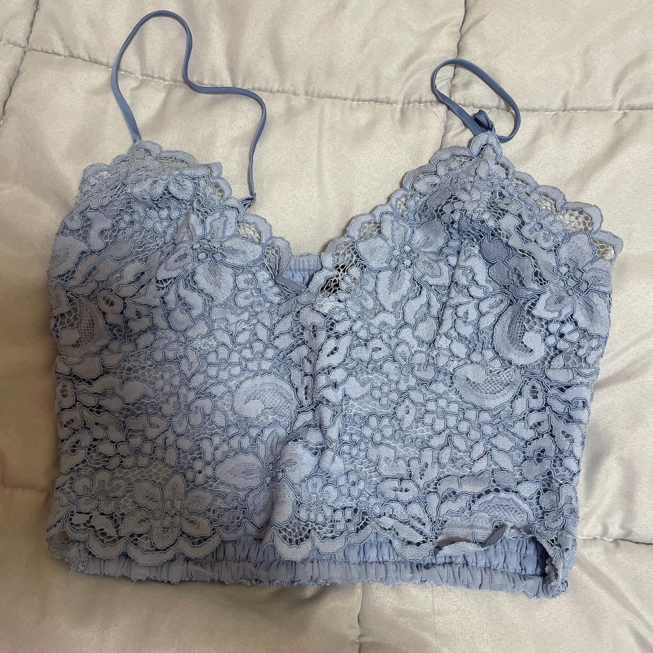 Express crop lace cami top Depop