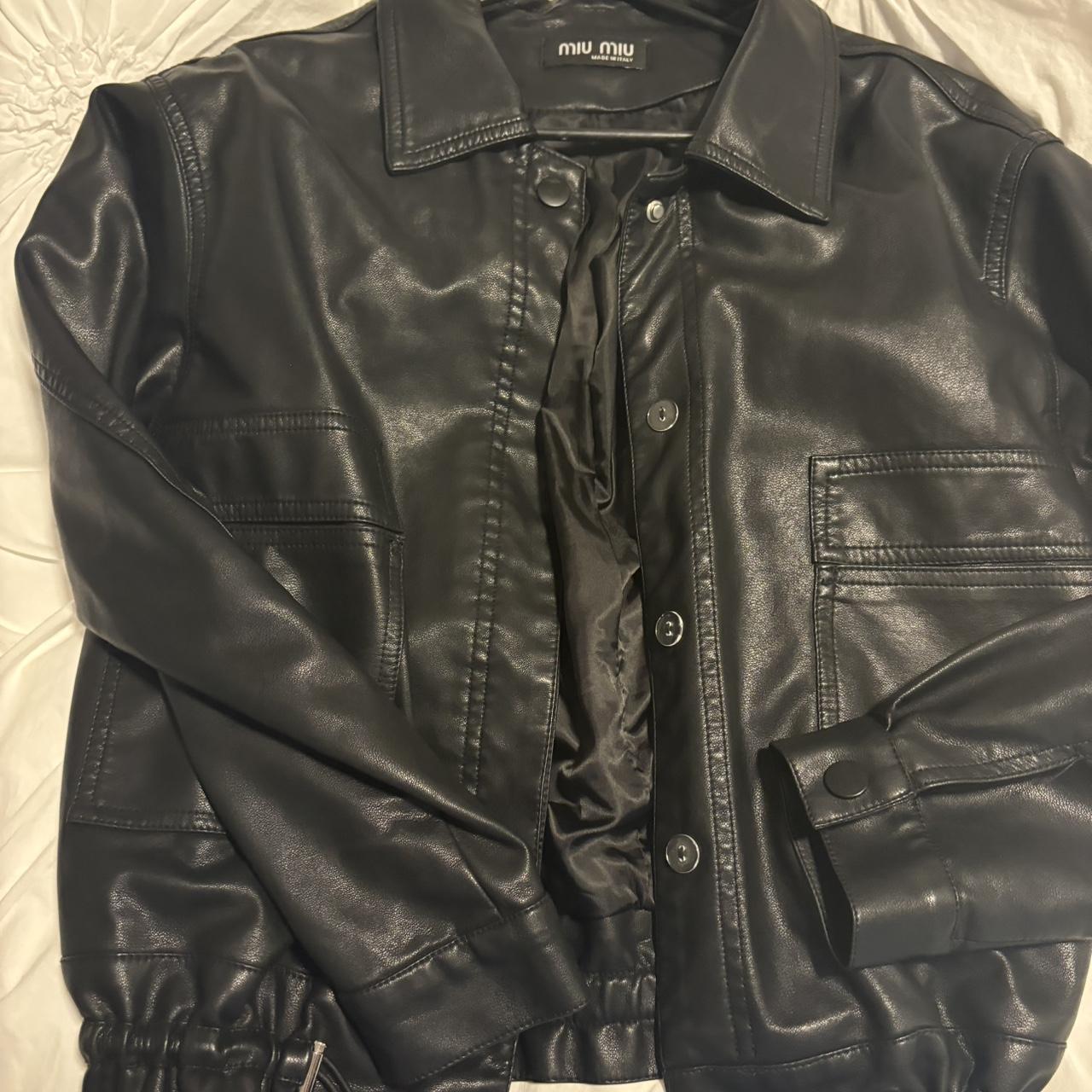 Miu Miu Women's Jacket - Black - S – Miu Miu leat… - image 3