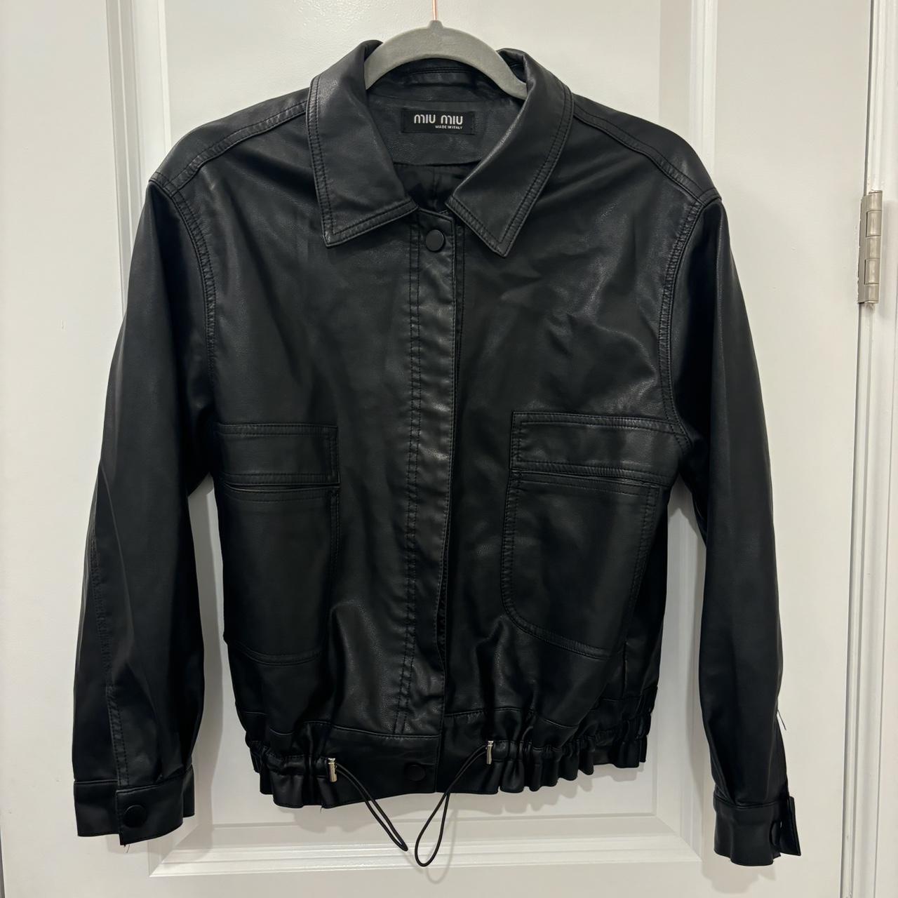 Miu Miu Women's Jacket - Black - S – Miu Miu leat… - image 1