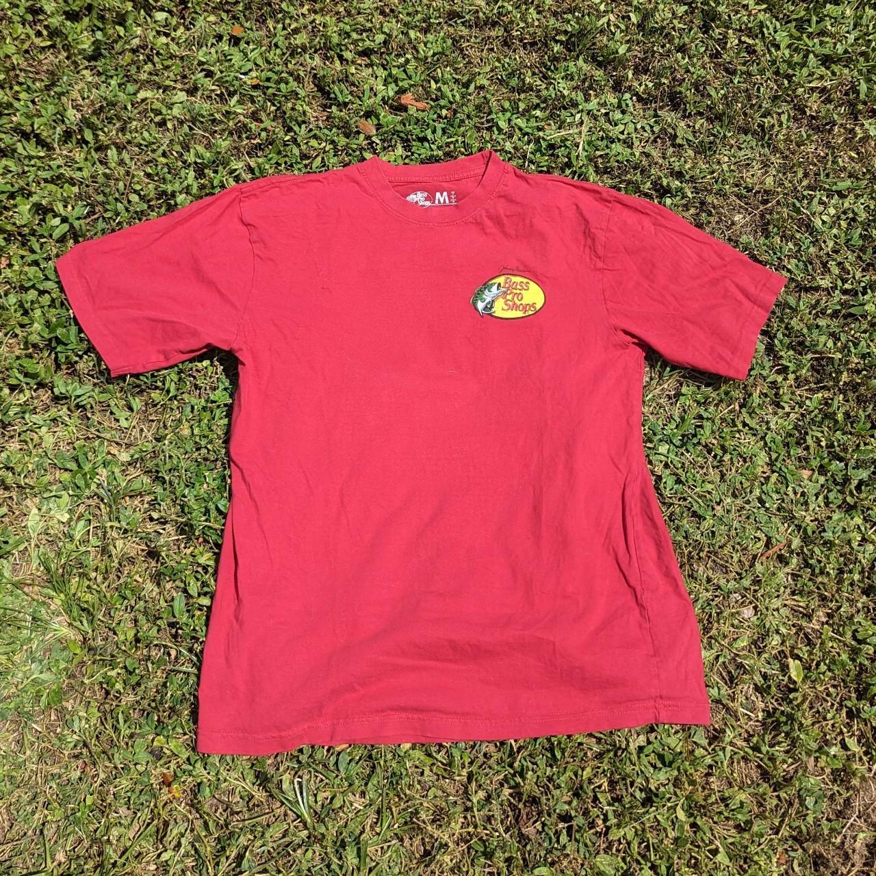 Bass pro shops fishing shirt Size large Brand red - Depop