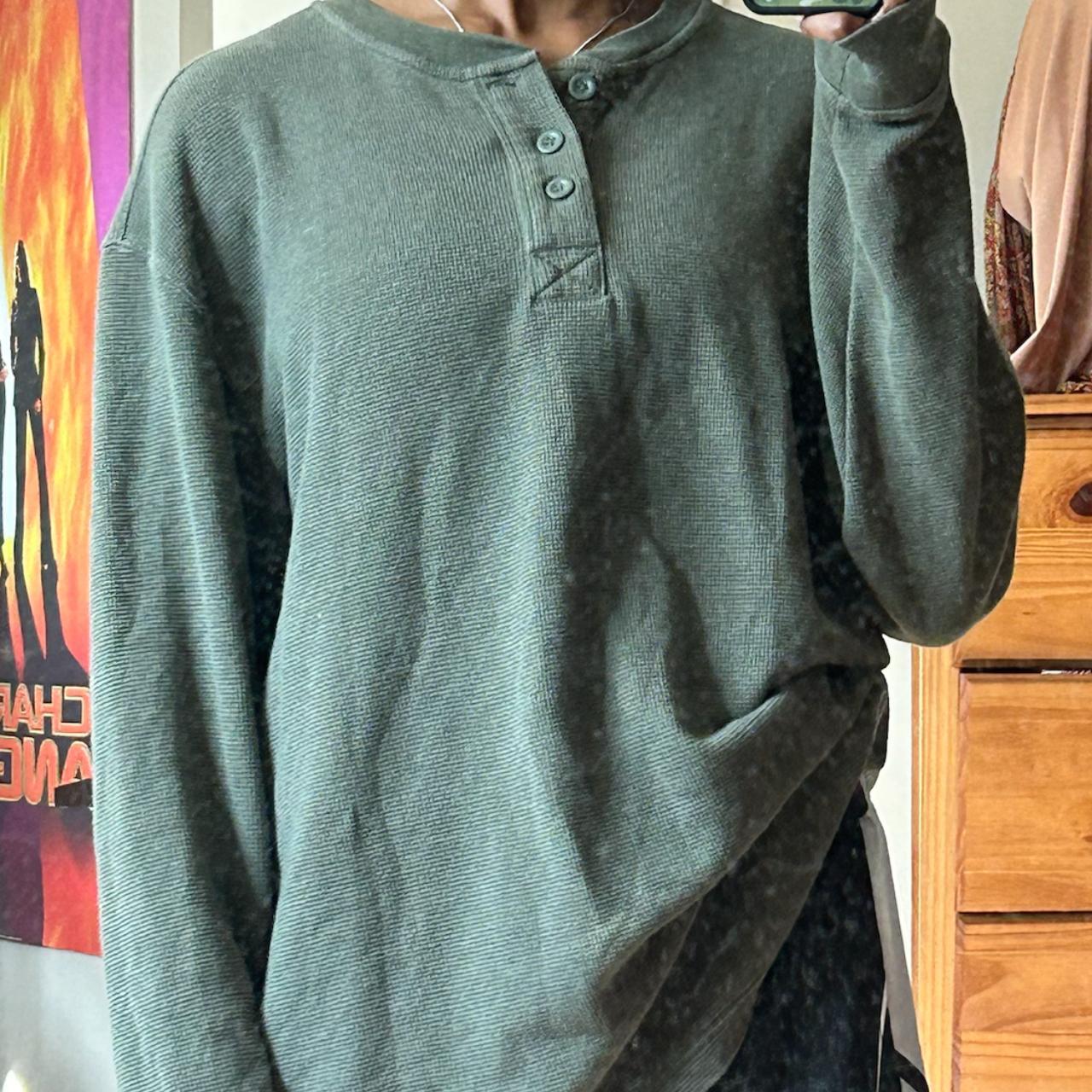 Army Green Sweater - Depop