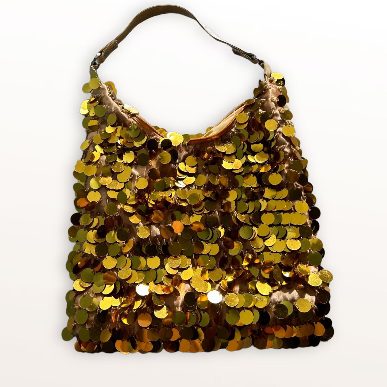 American Vintage Women's Gold Bag Depop