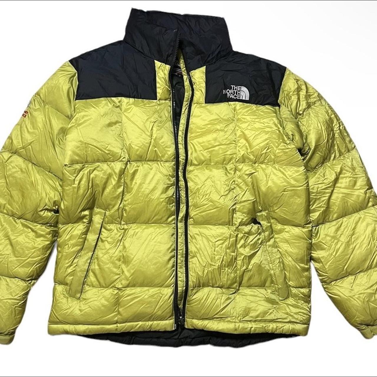 The North Face Men's Yellow and Green Jacket | Depop