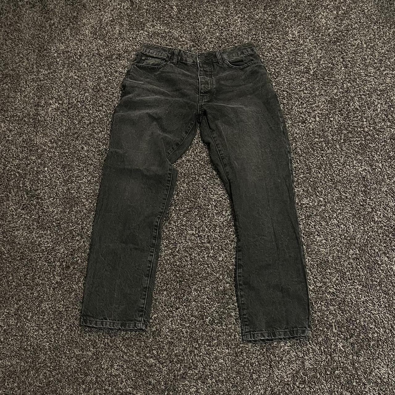 Black Washed Boohooman Jeans Size 34 Very good... Depop