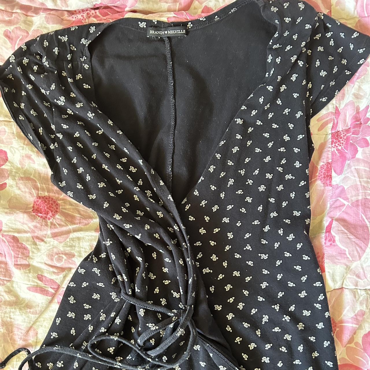 brandy melville dress 🤍 amara wrap dress, so... Depop