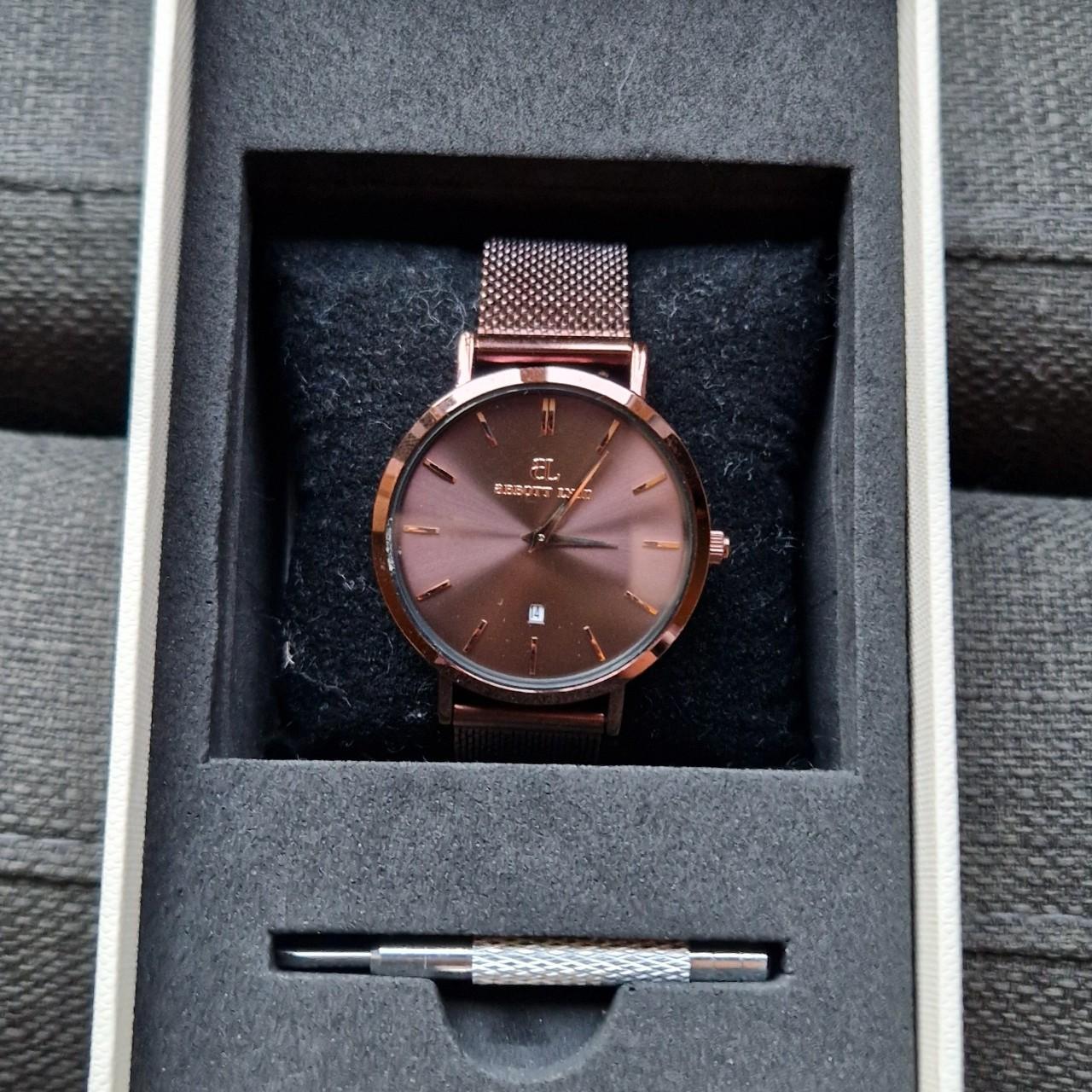 Rose Gold Abbott Lyon Mocha 34 Genuine Abbott Lyon Mocha Watch