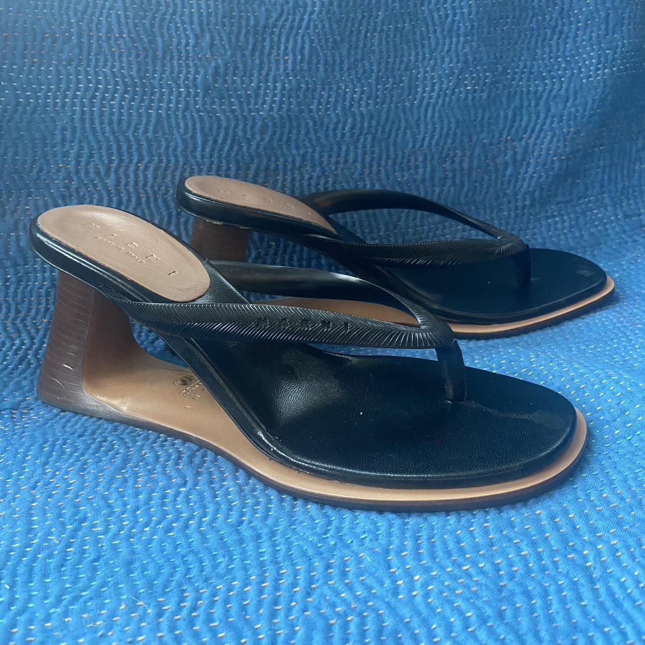 Stun Marni heeled flip flop sandals. From only a few... - Depop