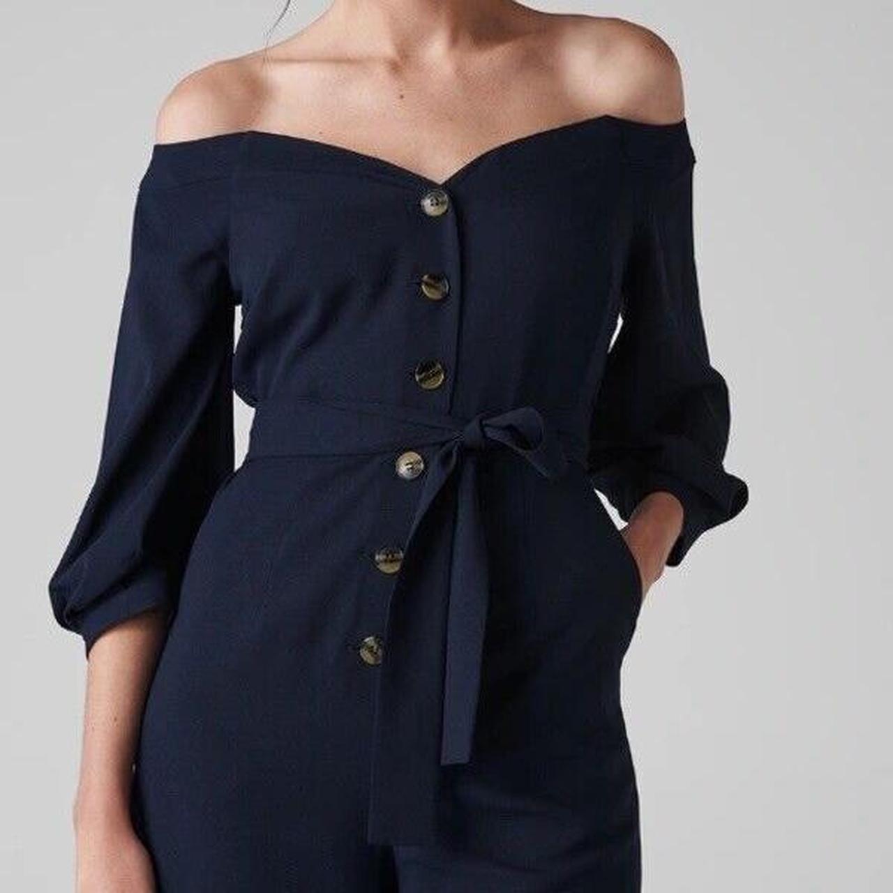 Whistles carina off shoulder jumpsuit hotsell