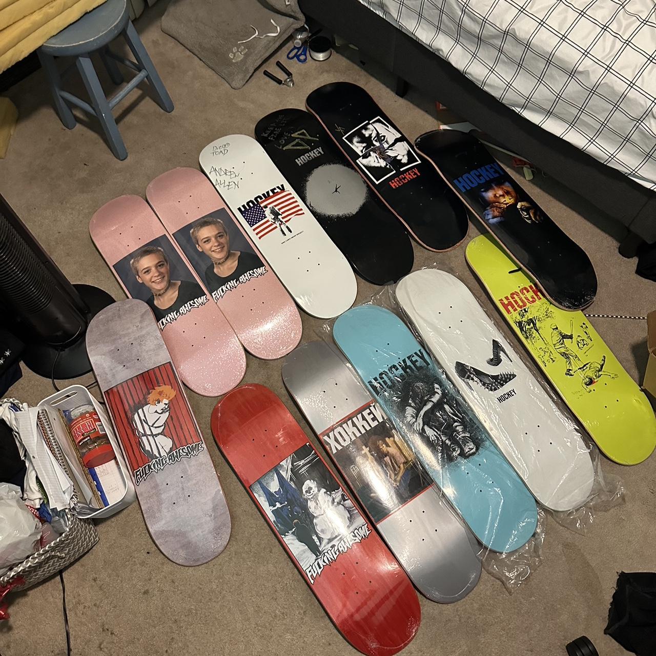 Fucking awesome and hockey decks over the years....