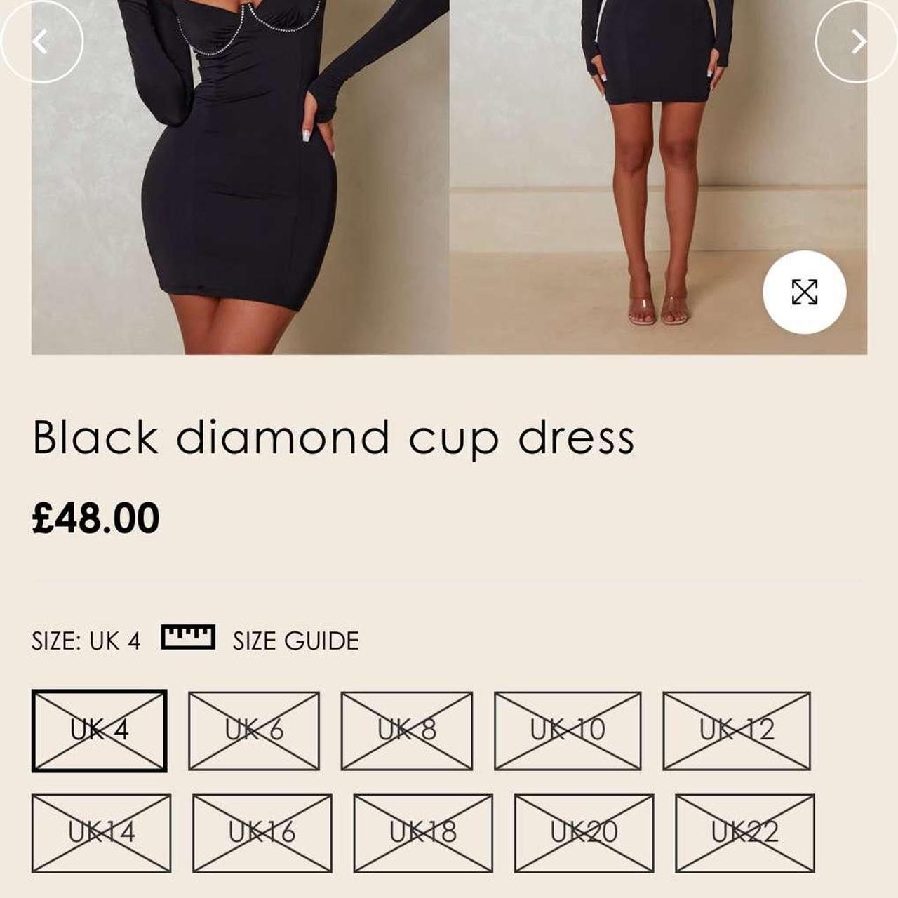 Black diamond cup dress – marsthelabel