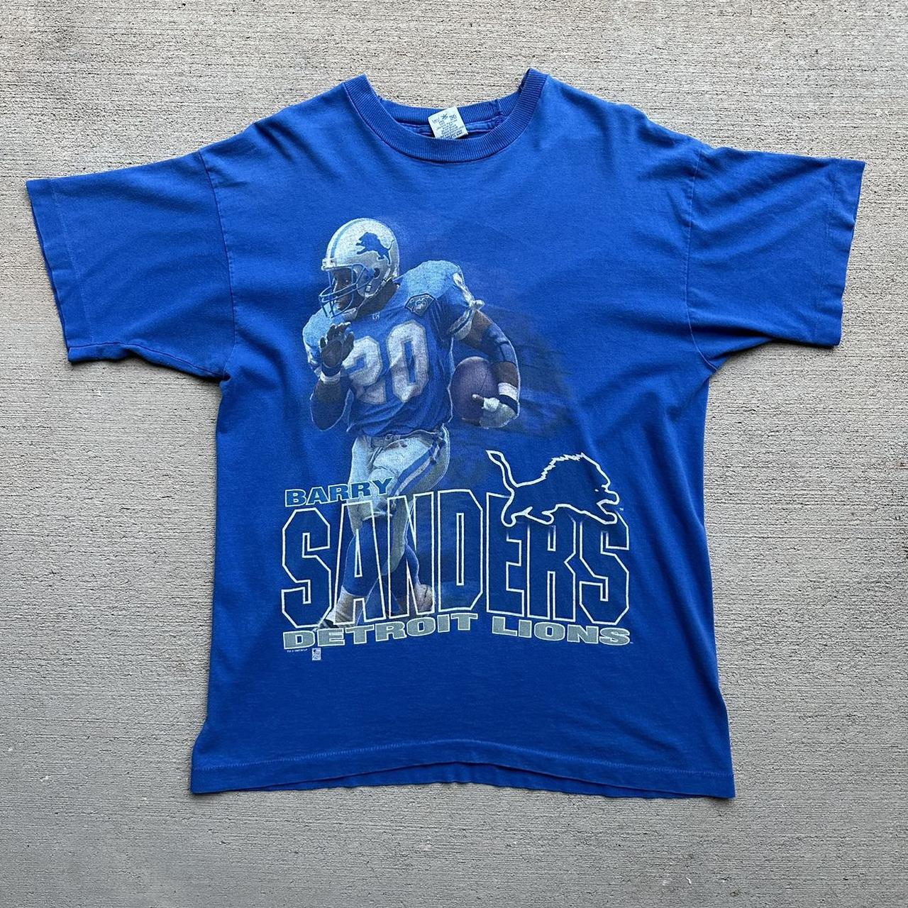 Vintage Detroit Lions Barry Sanders shirt in - Depop