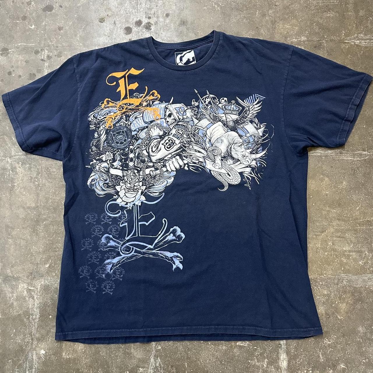 Vintage ecko unlimited all over print skull mall | Depop