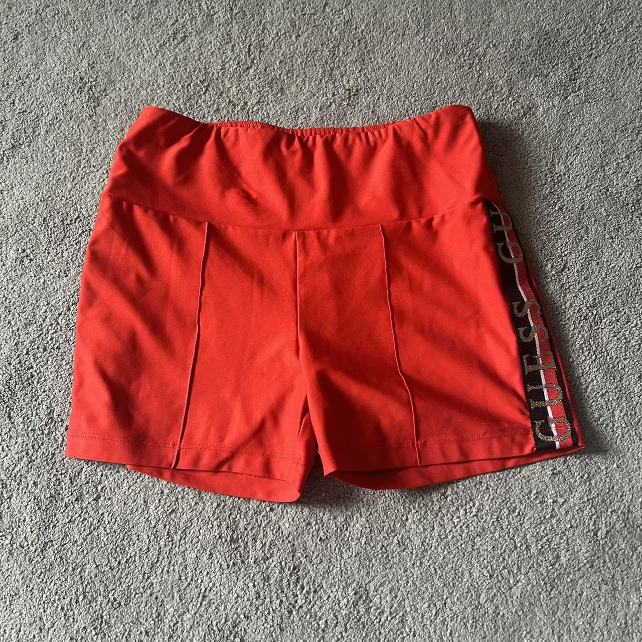 Guess Women's Orange Shorts Depop