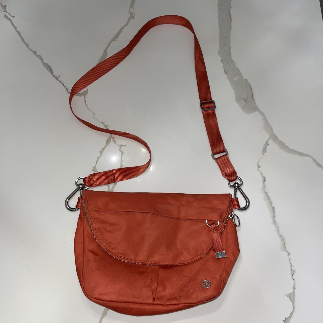 Lululemon Women's Orange Bag | Depop