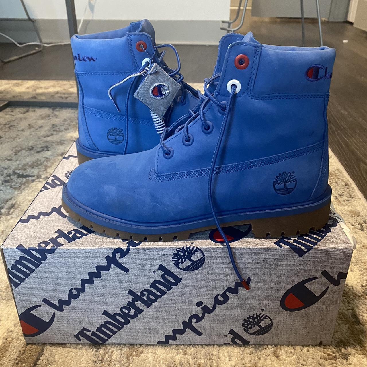 Champion blue deals timberland