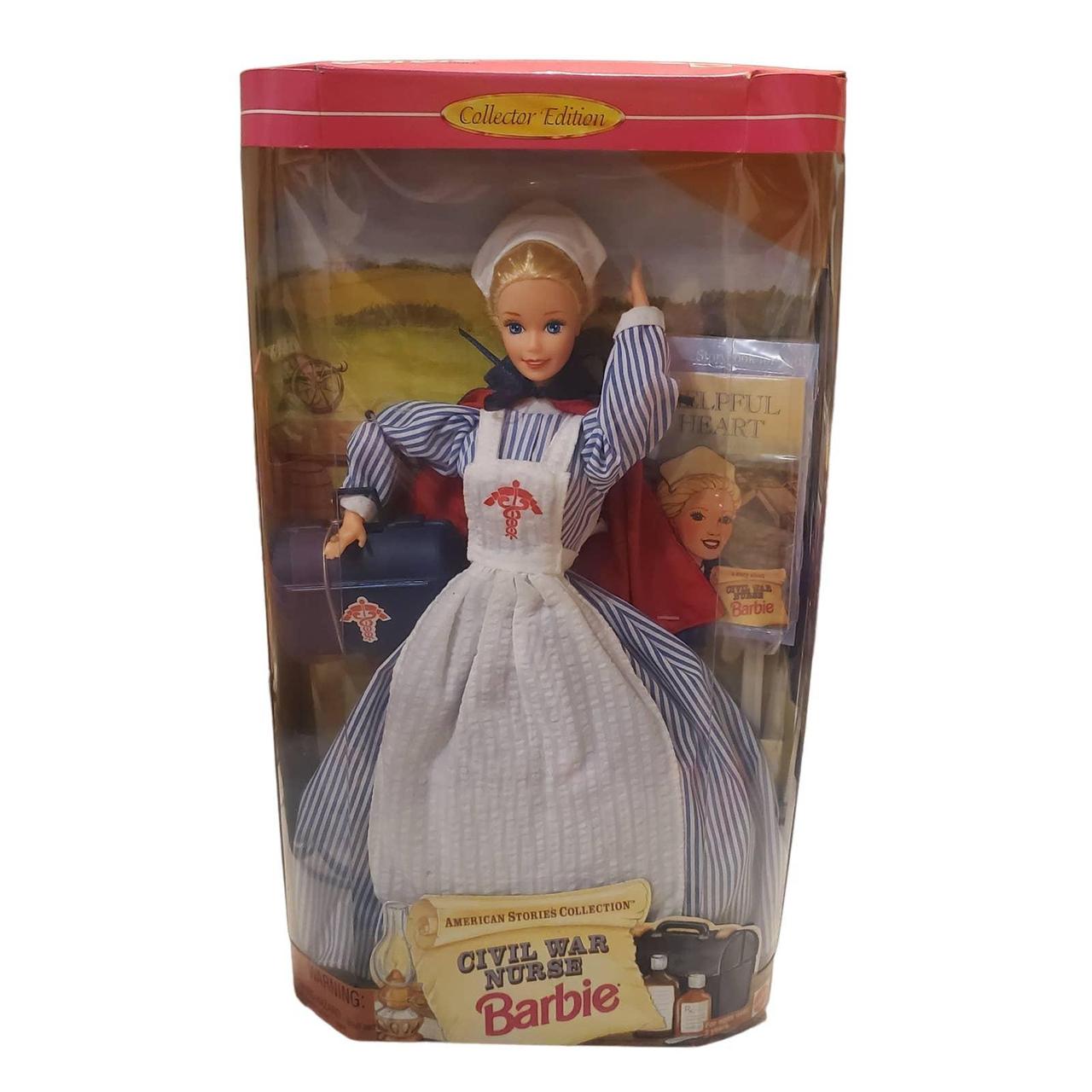 1995 Vintage Civil War Nurse Barbie Unopened Box.... - Depop
