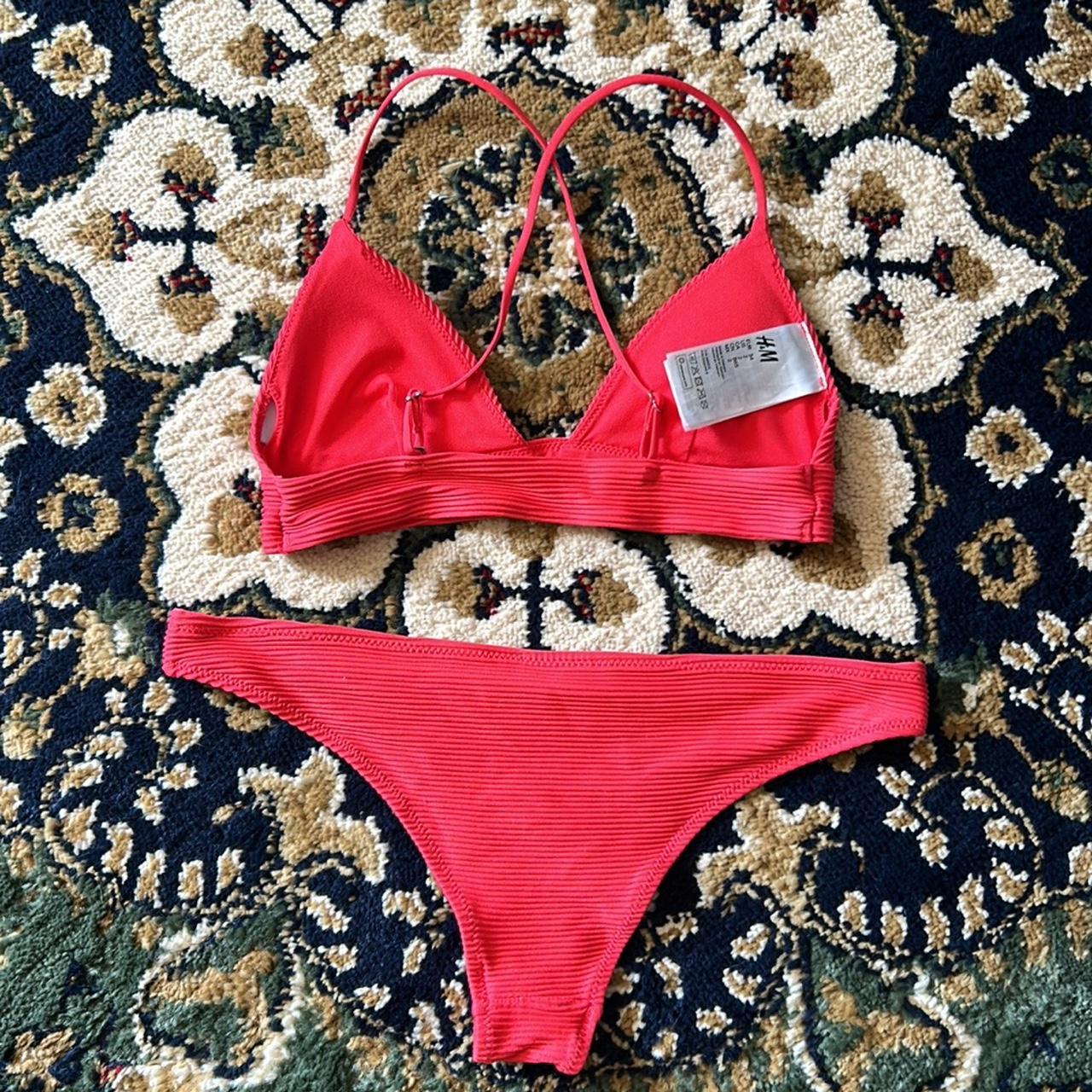 H&M Women's Red Bikinisandtankinisets Depop