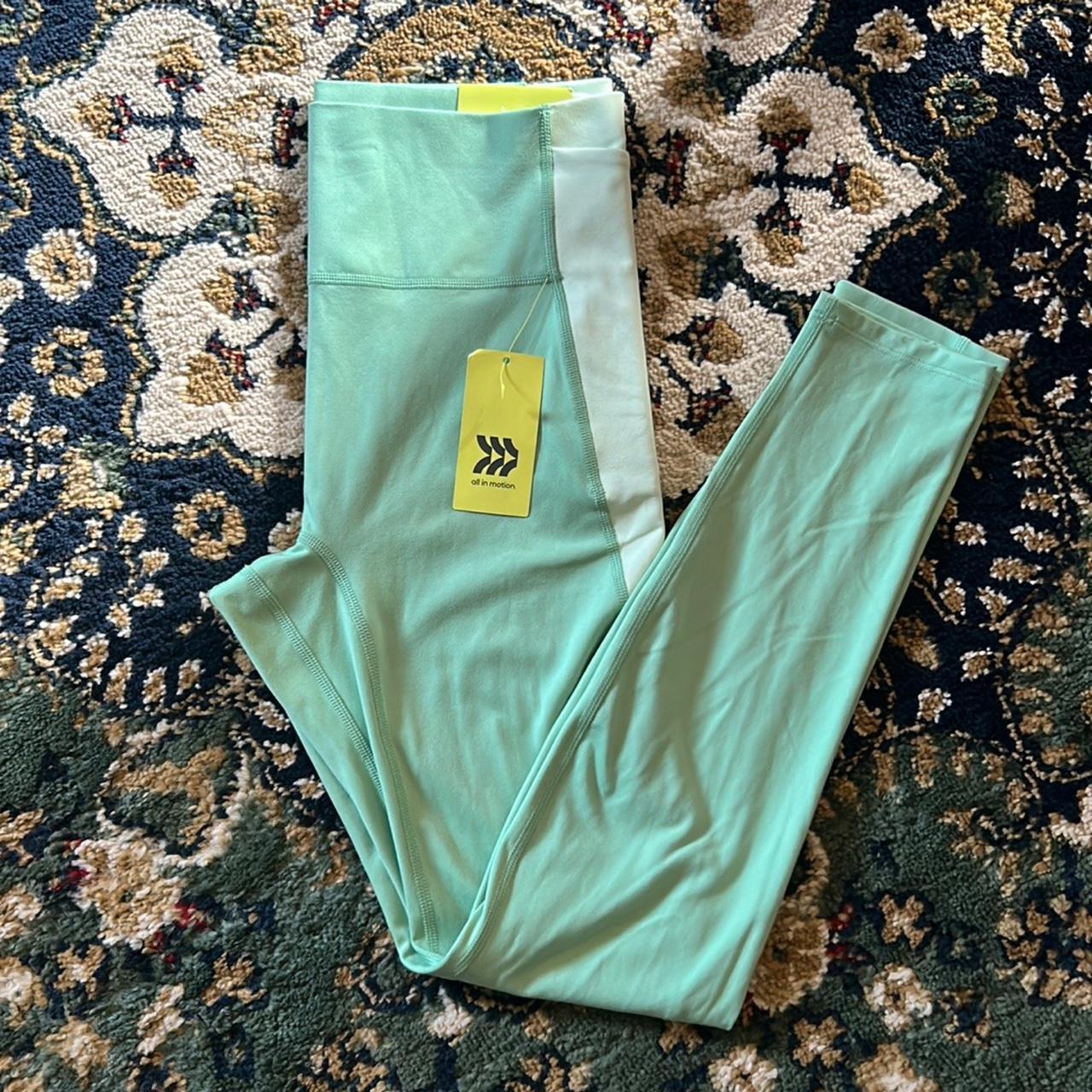 NWT all in motion Brand new pastel green high rise - Depop