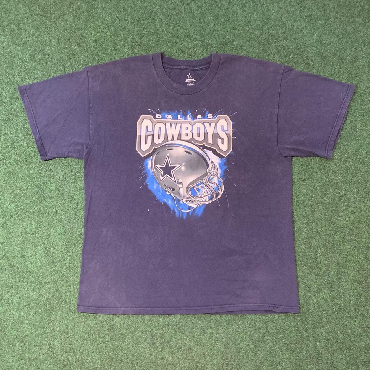 VINTAGE DALLAS COWBOYS HELMET GRAPHIC T-Shirt Size Large