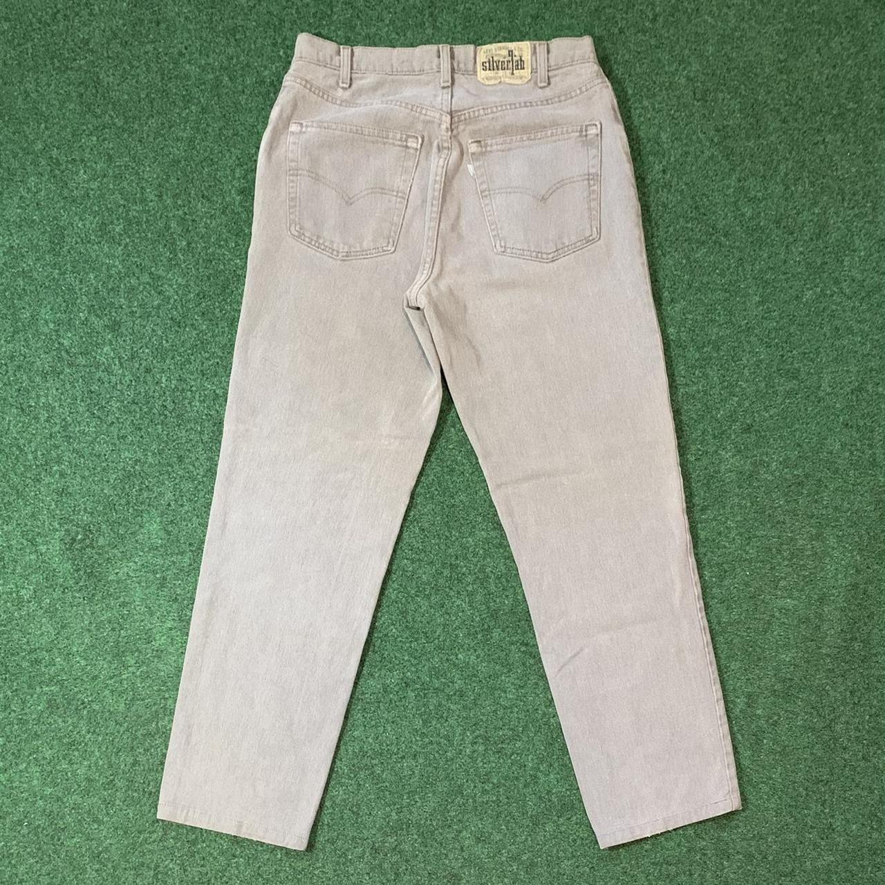 Vintage 90s Levi’s SilverTab Lean Jeans Grey... Depop